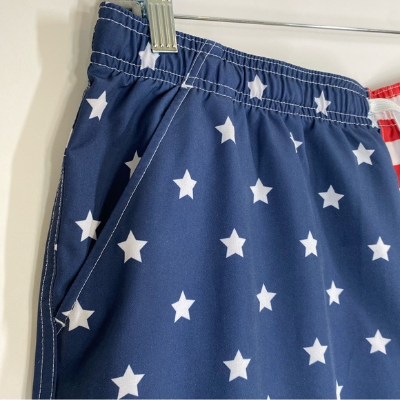Field & Stream Mens American Flag Swim Shorts Size XL USA Patriotic Trunks - Picture 2 of 14